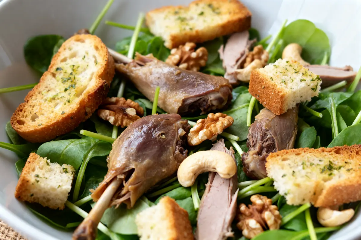 Salade de gésiers confits : Recette gourmande et facile à réaliser