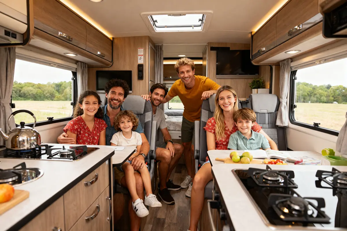 Camping-car 6 places : Comparatif des meilleurs modèles famille
